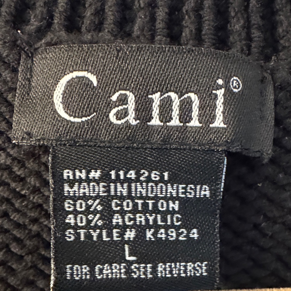 Kim & Cami Black V-Neck Sweater